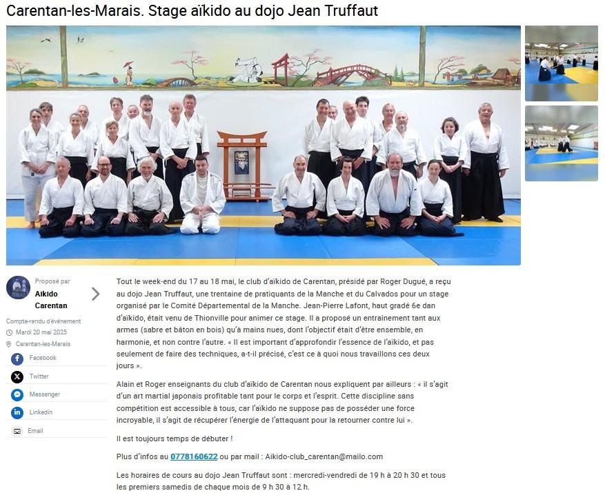 Carentan les marais stage jp lafont mai 2025