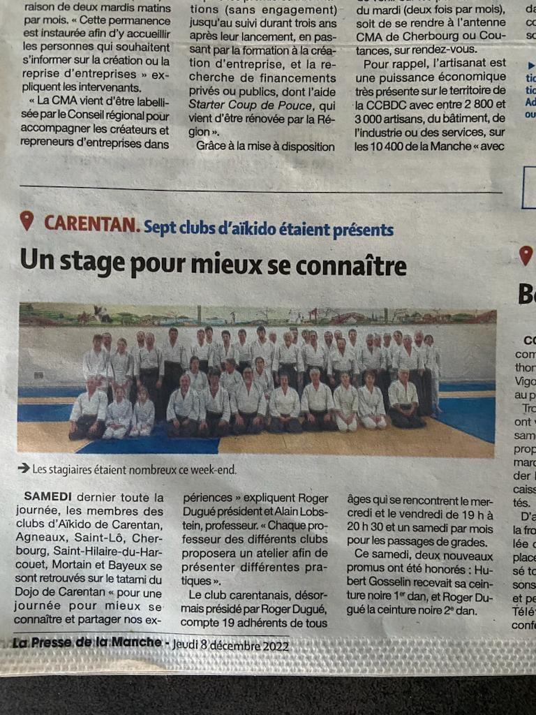 Stage carentan decembre 2022