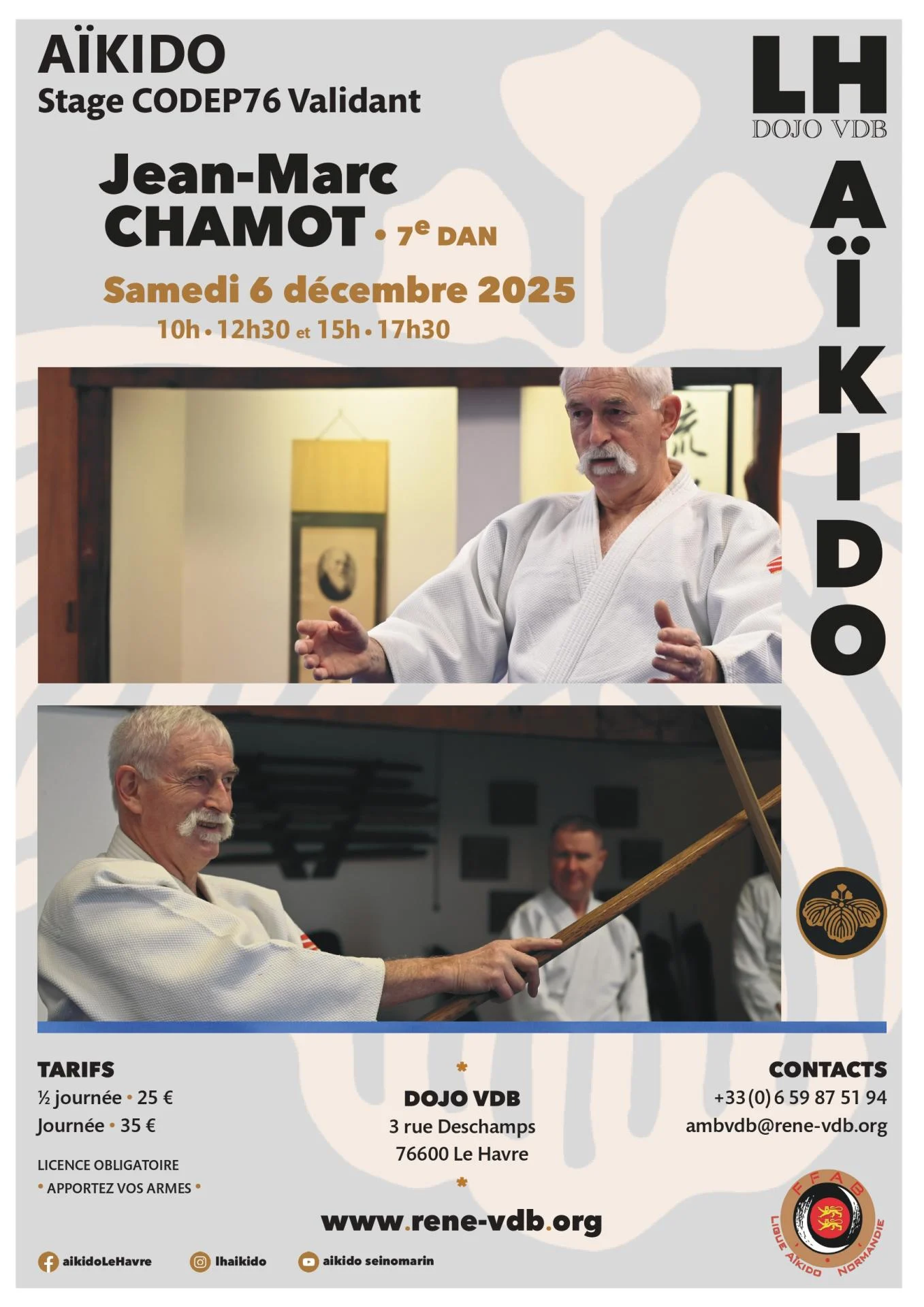 Stage chamot havre decembre 2025