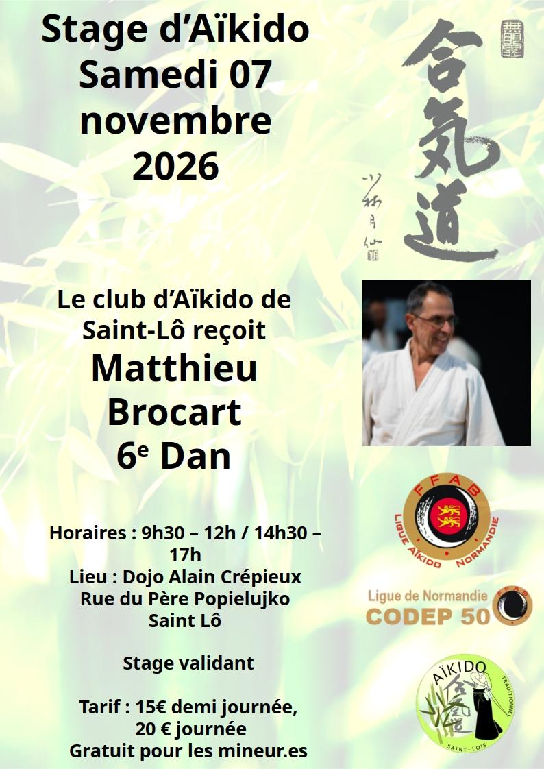 Stage brocart saintlo novembre 2026