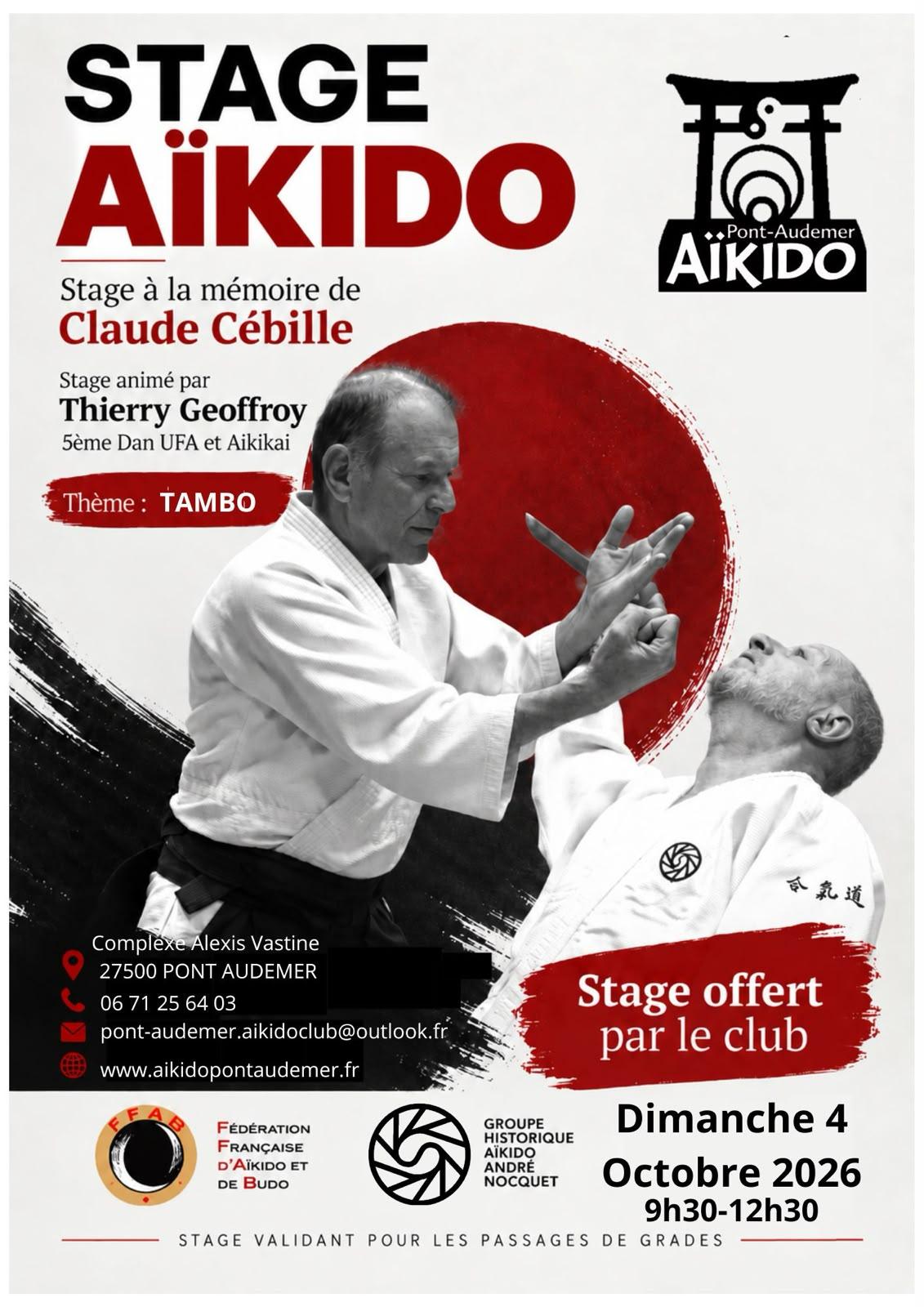 Stage pontaudemer octobre 2026